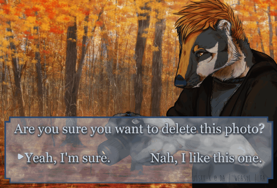 Faux Visual Novel Screen