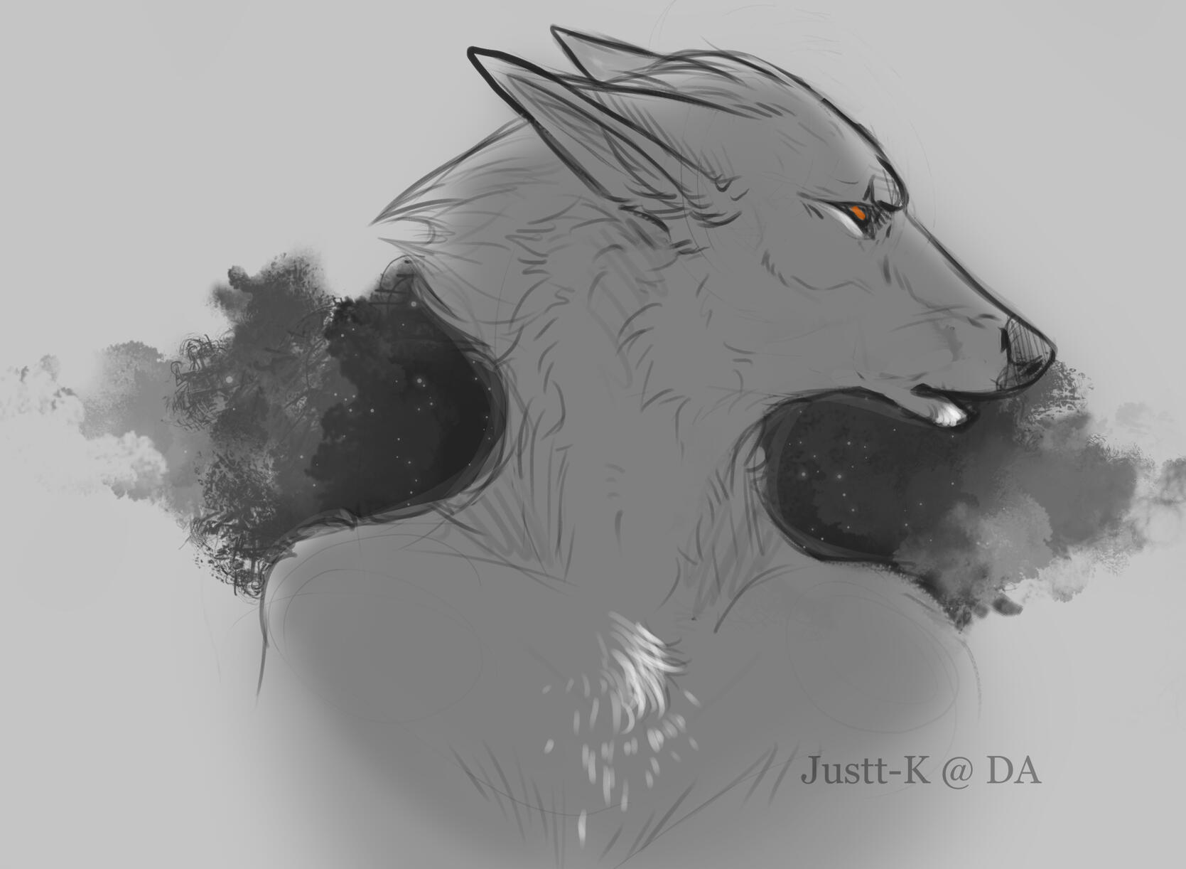 Bust with Simple Background