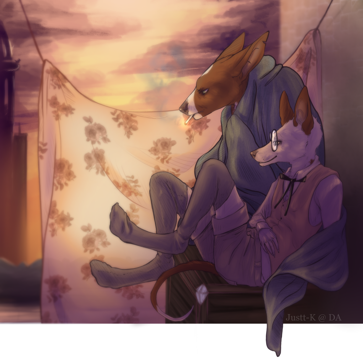 x2 Fullbodies with Detailed Background. Additional Character